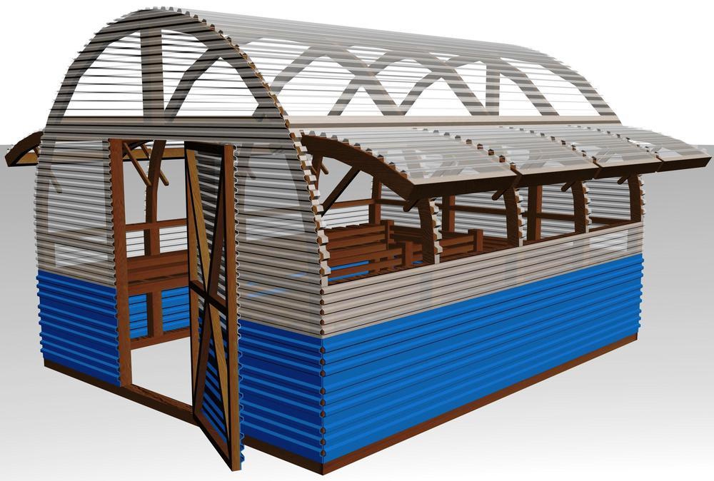 150 Sq ft 10' x 15' Wood Frame Green House Plans PDF