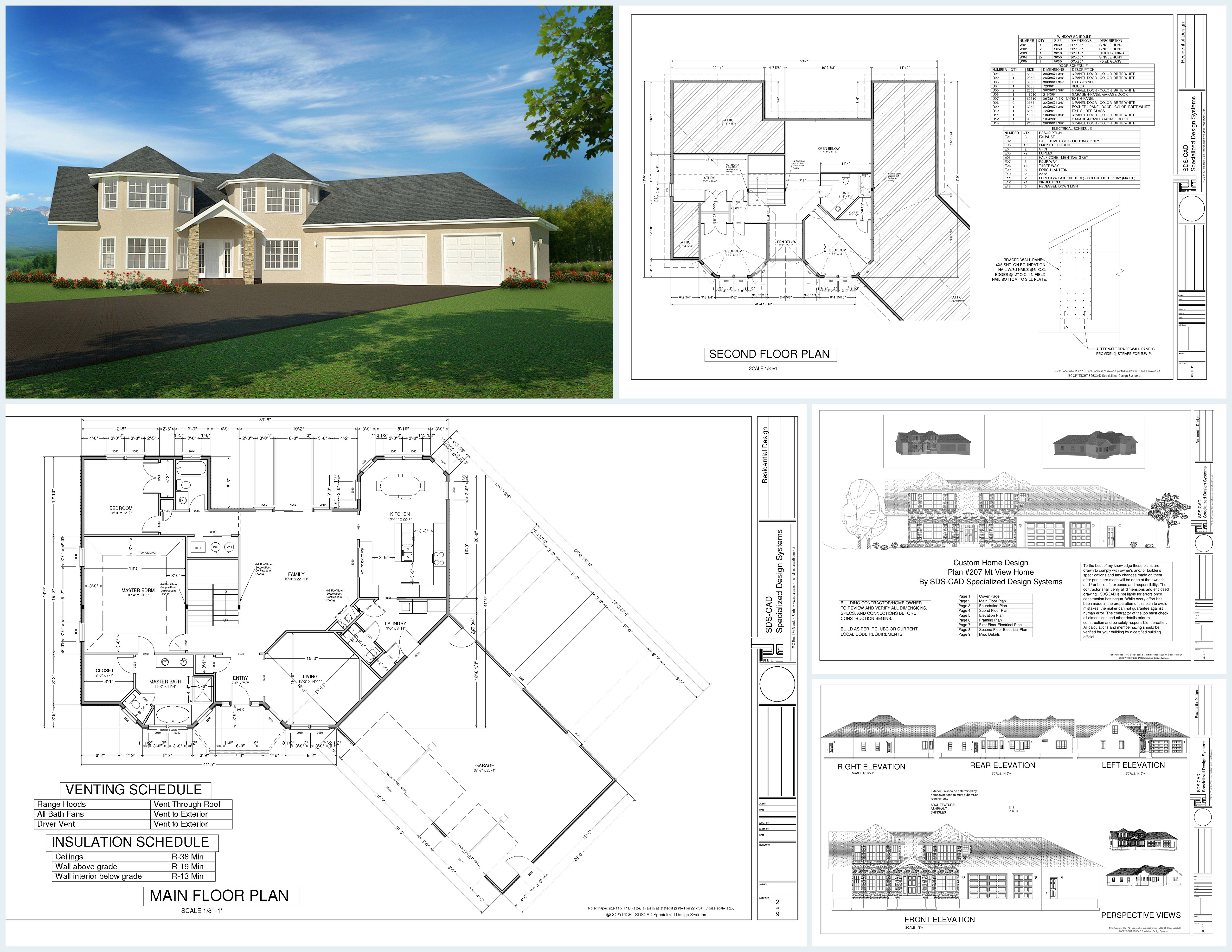 #h207 House Plans in DWG and PDF