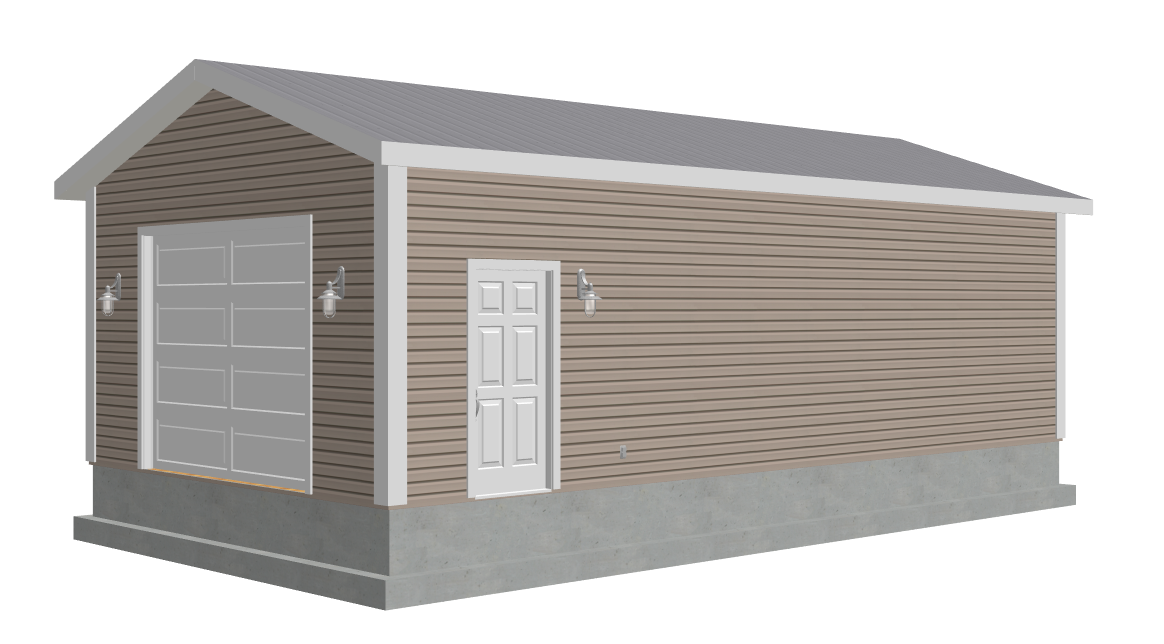 g533 18 x 35 x 10 Garage Plans in PDF and DWG