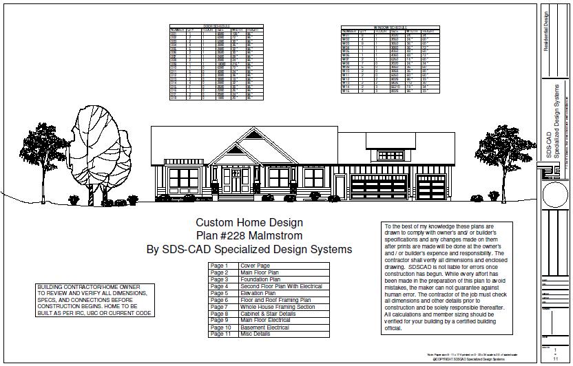 #255 Malmstrom Country Exec House Plans
