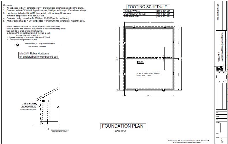 #h257 1000 sq ft Custom Cabin Design With Crawl Space PDF and DWG