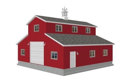 #g315 40 x 40 Monitor Barn Plans DWG and PDF