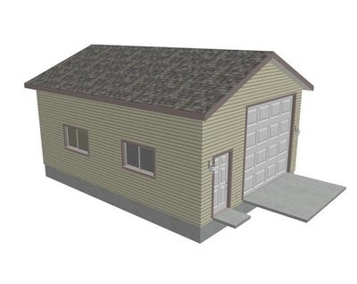 G427 22 x 30 x 12 Workshop RV garage Plans