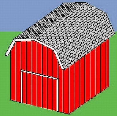 POLE BARN STYLE SHED PLAN