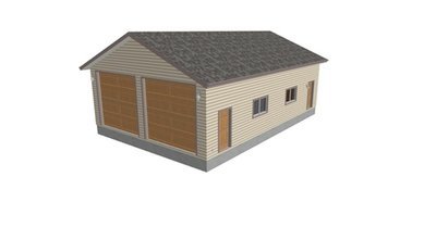 g237b 30 x 44 x 14 RV Garage Plans
