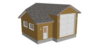 g264 16 x 35 x 14 10 x 21 x 10 RV garage Plans Blueprints