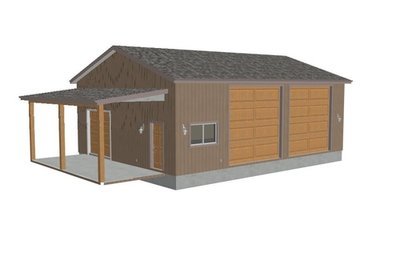 g240 30 x 40 - 13 RV Garage Plans with lean to