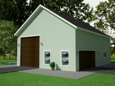G395 30' X 40' X 14' Garage with Apartment Plan