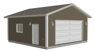 #g553 24 x 25 x 10 Garage Plans with PDF and DWG files
