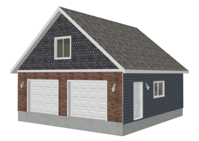 #g550  28 X 30 X 9 Garage Plans in PDF and DWG