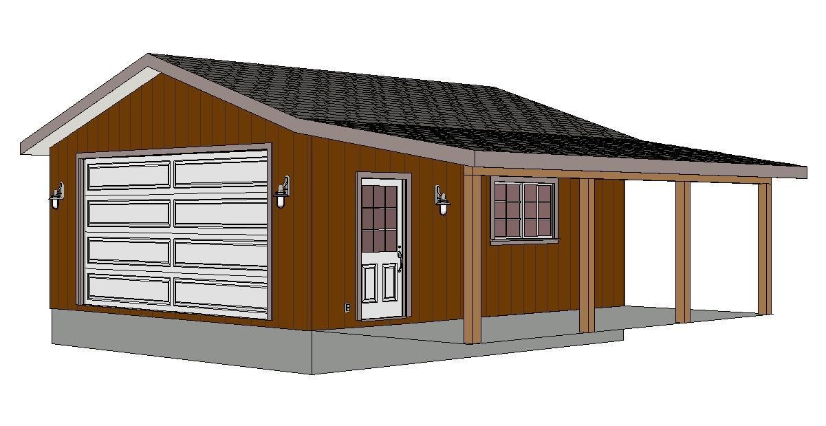#G280 22x24 -9' with Porch