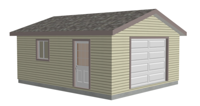 #g563 18 x 22 x 8 Garage Plans in PDF and DWG