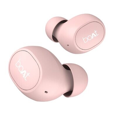boAt Airdopes 171 Bluetooth Truly Wireless in Ear Earbuds with Upto 13 Hours Battery, Ipx4, Bluetooth V5.0, Voice Assistant and Dual Tone Finish with Mic(Rose Gold)
