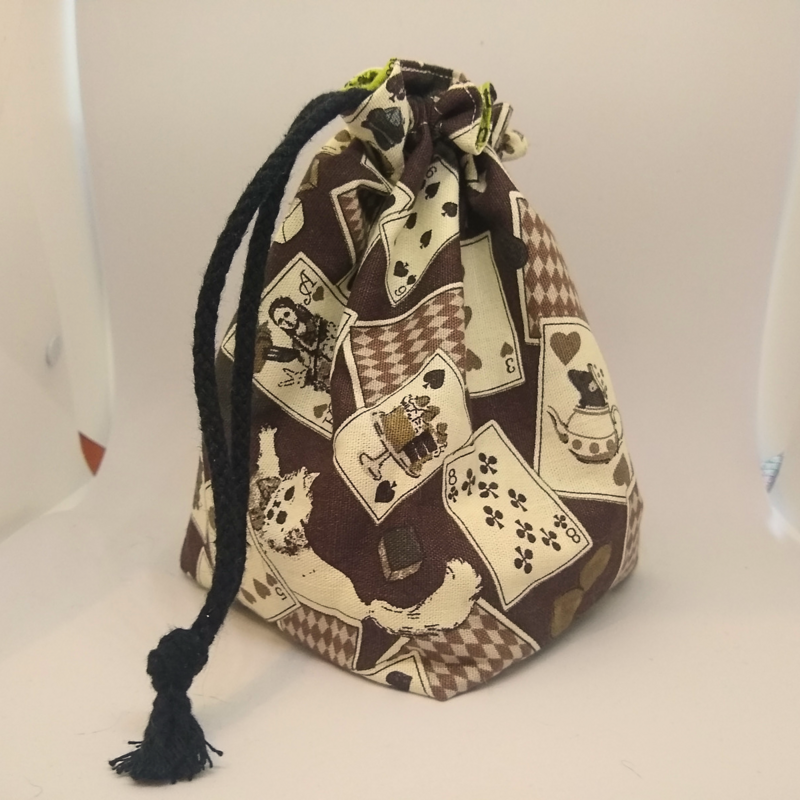Reversible Playing Cards Dice Bag