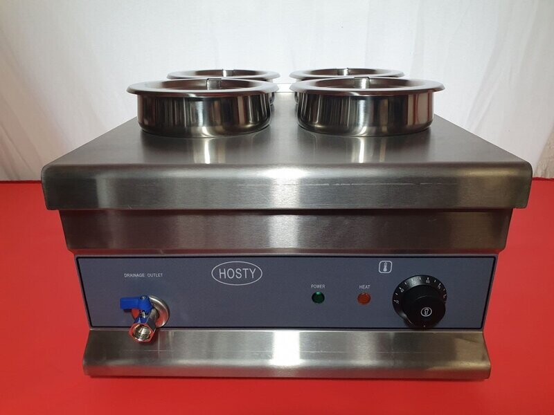 HOSTY 4 Pot Wet Round Bain Marie *Brand New*