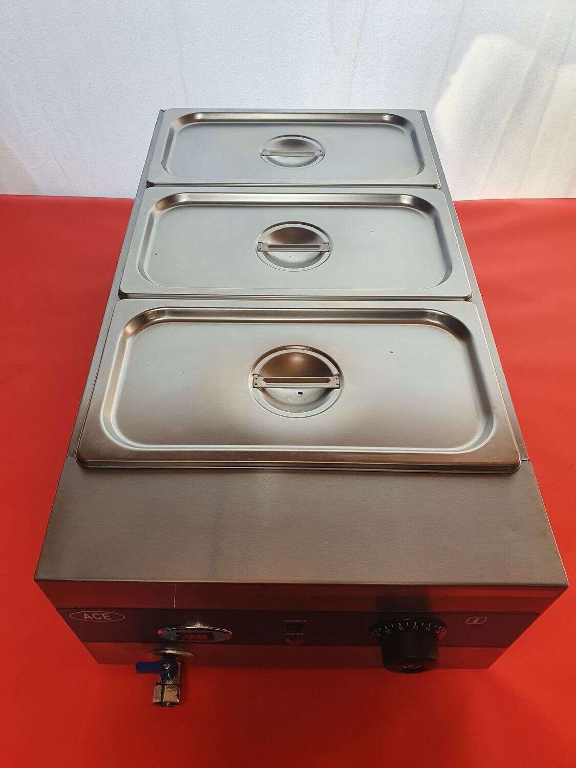 ACE 3 Pot Square Wet Bain Marie *Brand New*