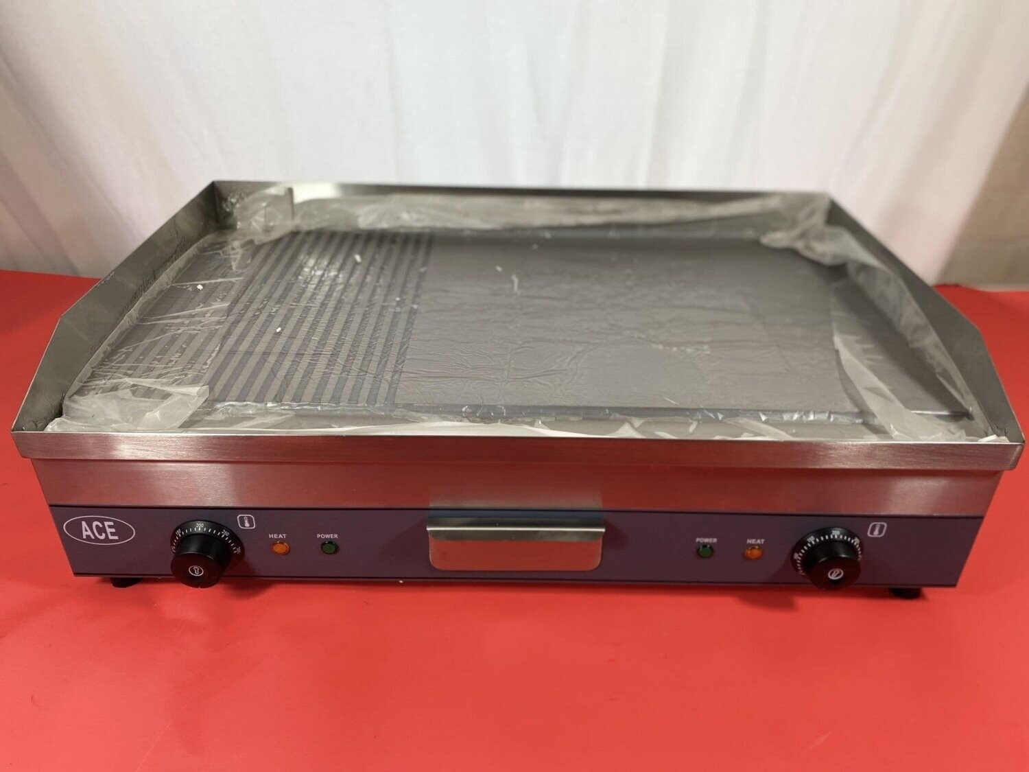 ACE 75CM Electric Mild Steel Griddle half & half *BRAND NEW*
