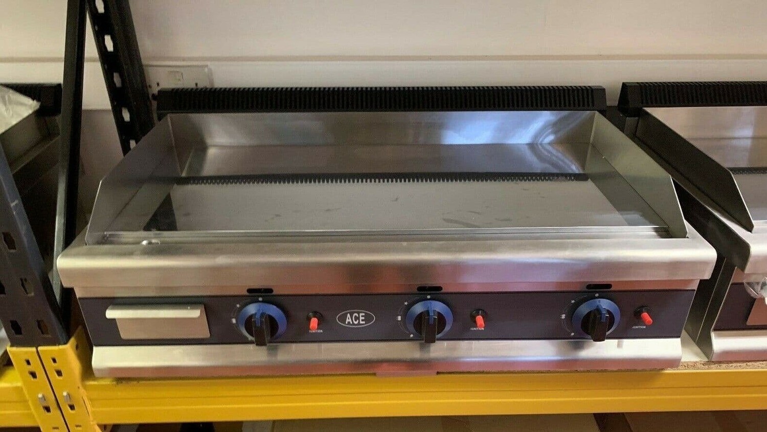 ACE 90cm Chrome LPG Gas Griddle *BRAND NEW*