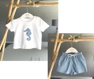 Conjunto caballito mar SS2010 Valentina bebe