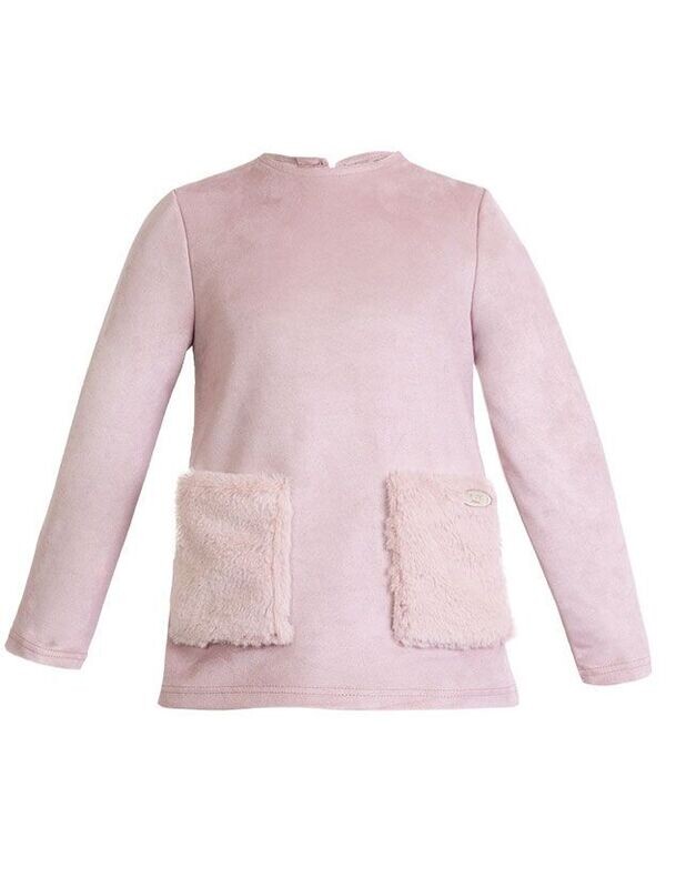 Sudadera rosa pelo SU2130 Eve children