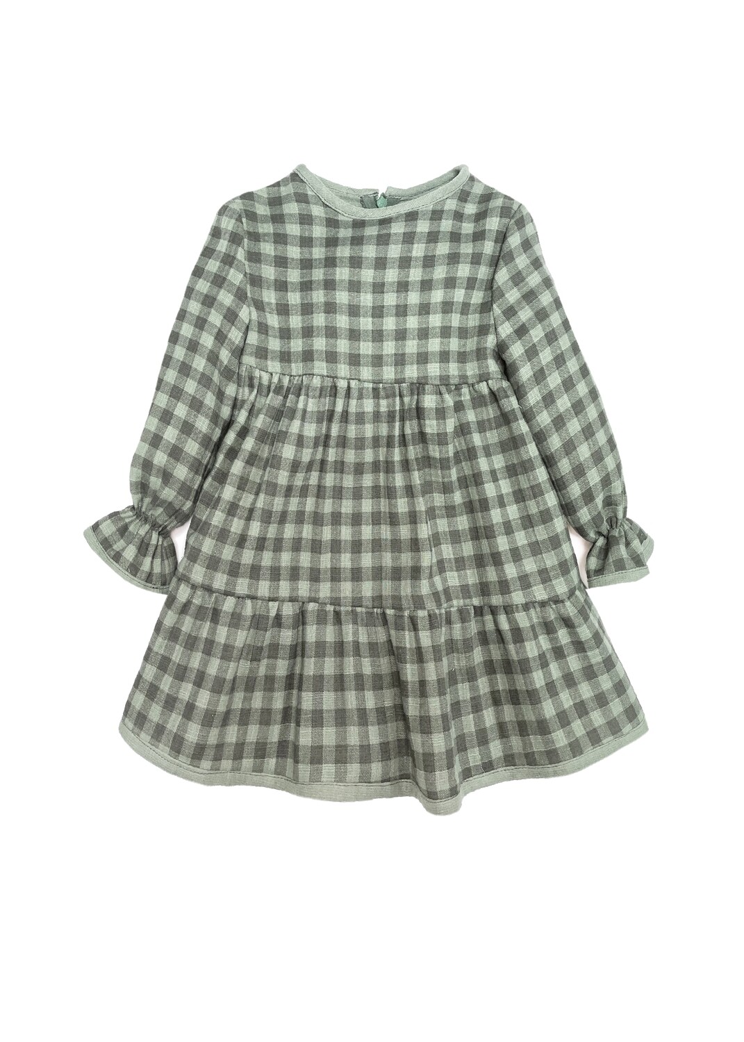 Vestido vichy verde 4825VE Eve children