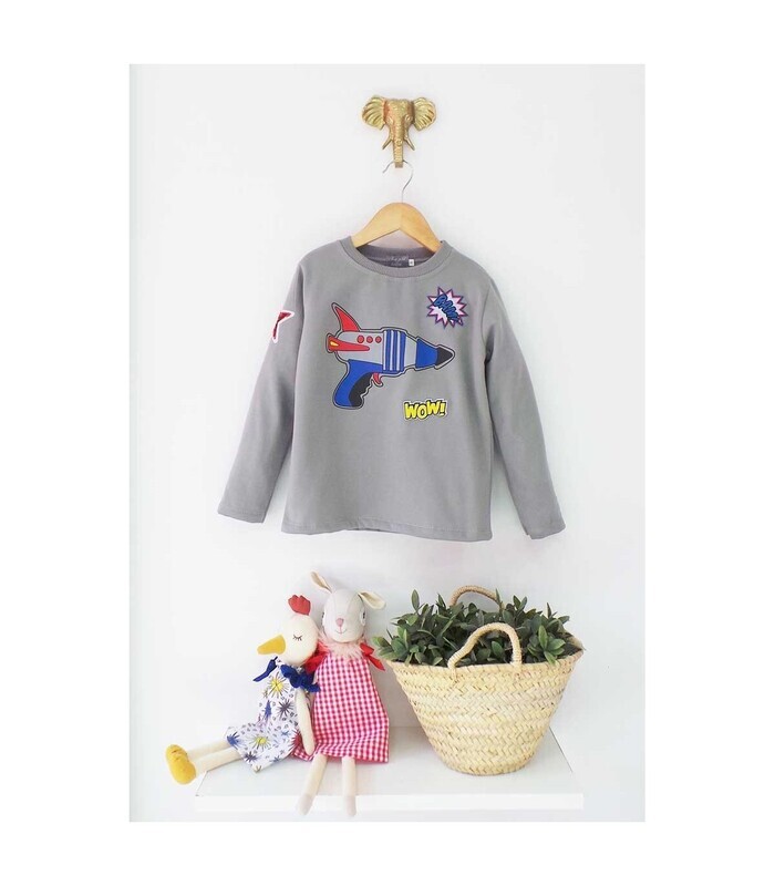 Sudadera pistola IM162 Mon petit