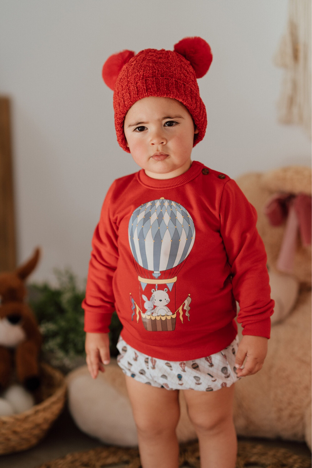 Conjunto sudadera + estricado globos IP066 pío Pío