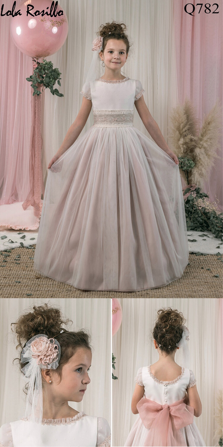Vestido comunión Q782 Lola Rosillo