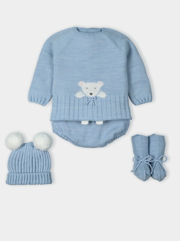 Conjunto 4 piezas con 2 pompones Mac ilusion