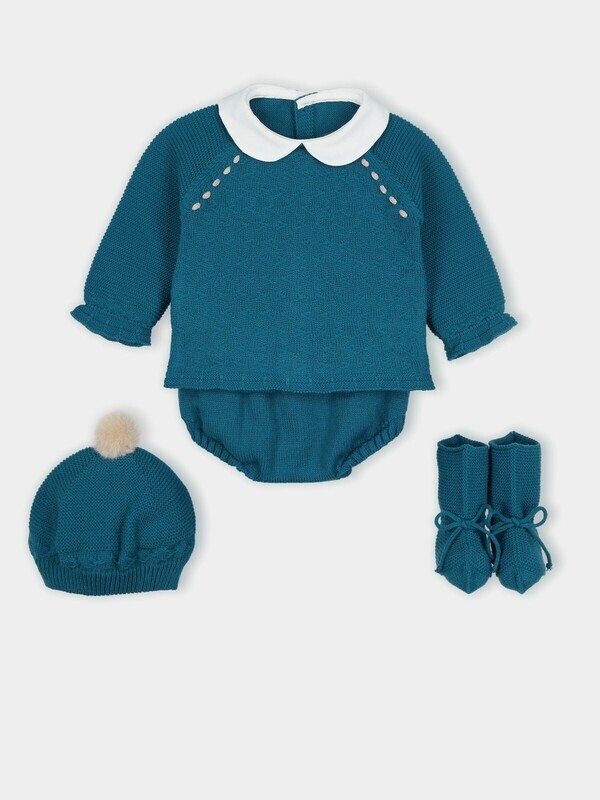 Conjunto 4 piezas con pompon Mac ilusion