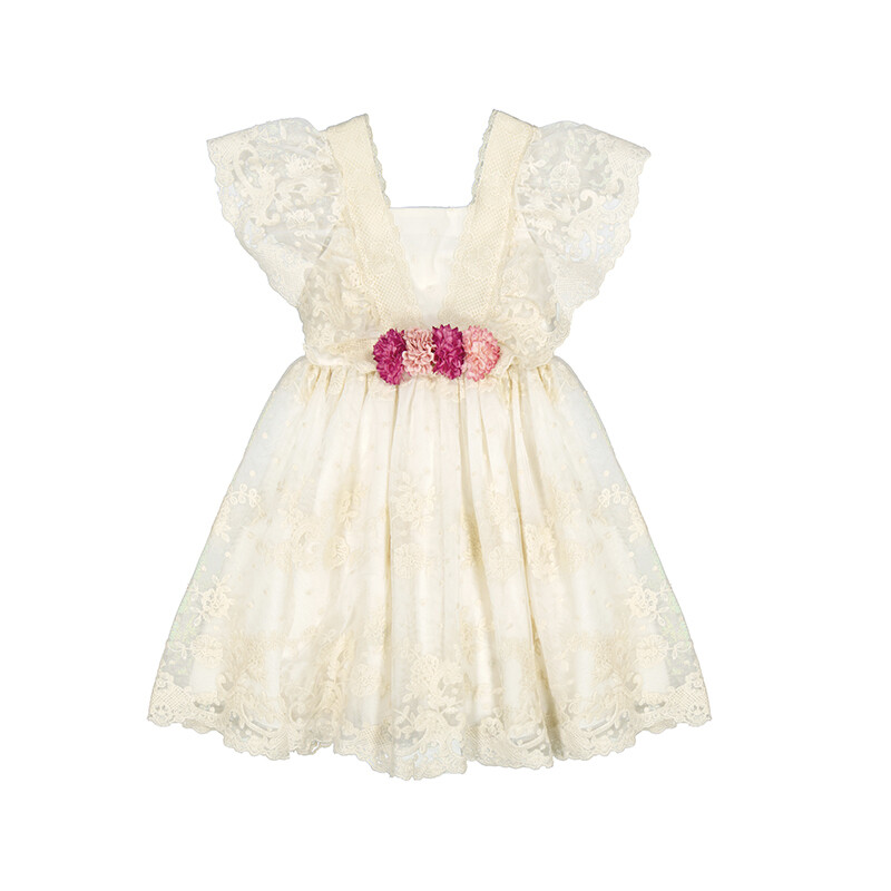Vestido tul bordado 5043 Abel y lula