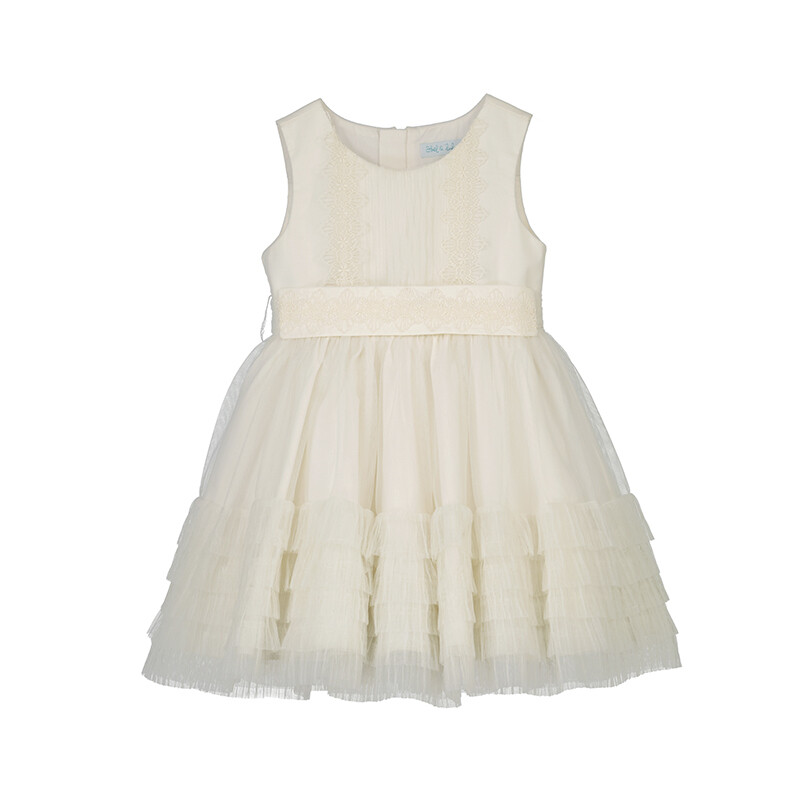 Vestido tul volantes plisados 5045 Abel y lula