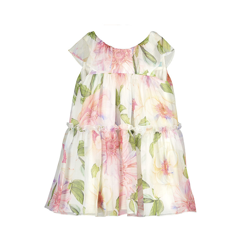 Vestido gasa estampado 5051 Abel y lula
