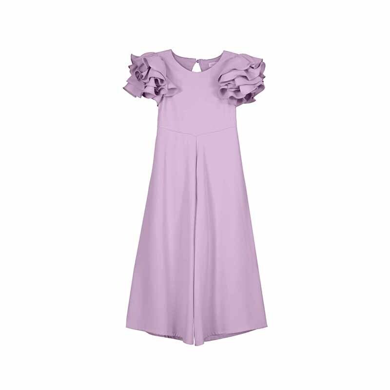 Mono crepe fluido malva 5261 Abel y lula