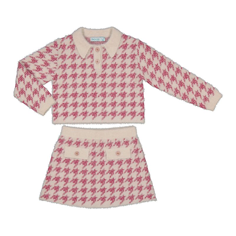Conj. tricot falda pata gallo 5545 Abel y Lula