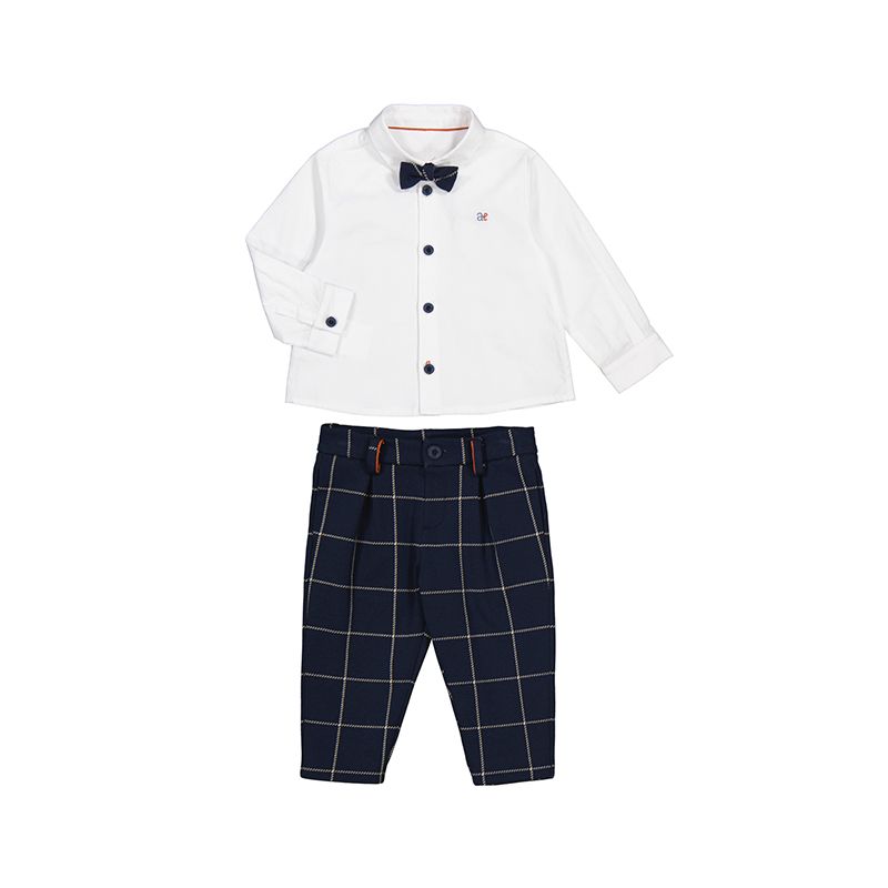 Conj. pantalon cuadro de punto navy 5704 Abel y Lula