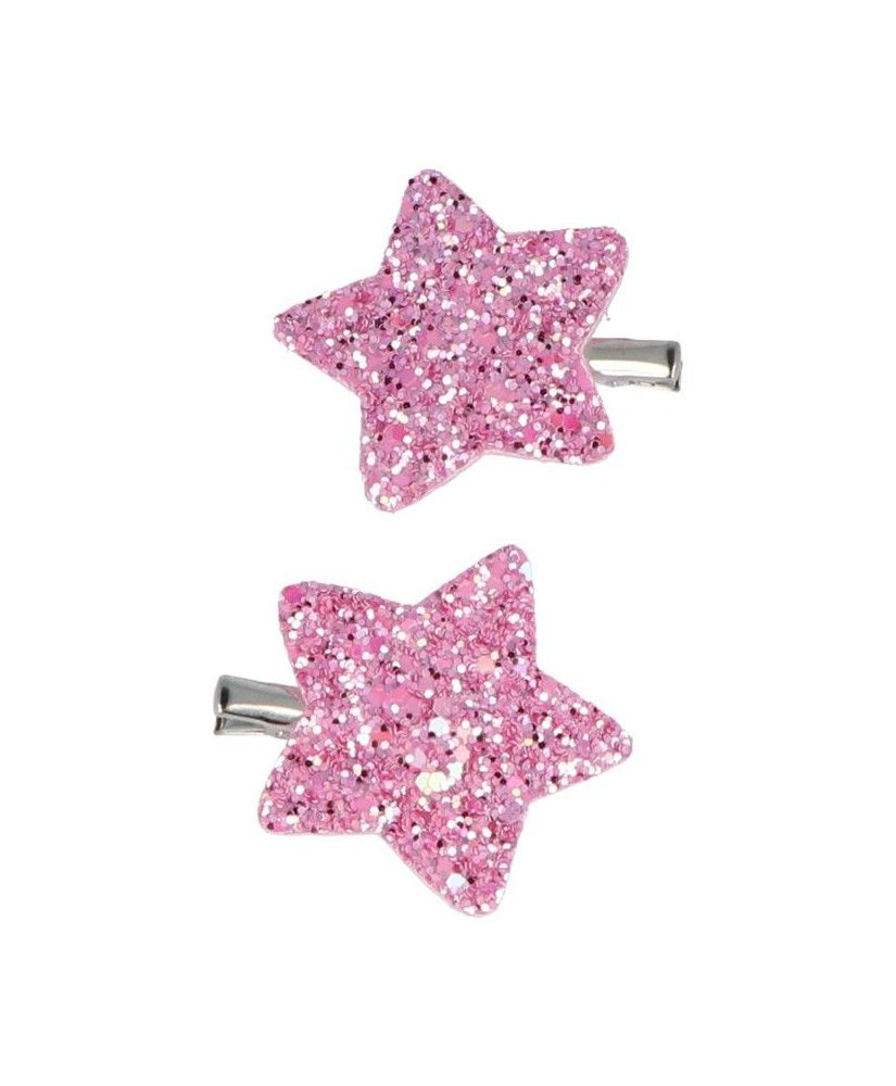 Set infantil de 2 pinzas de estrella con purpurina 48269Inca