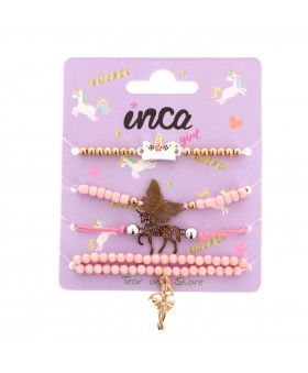 Set 4 pulseras elasticas 40105 Inca