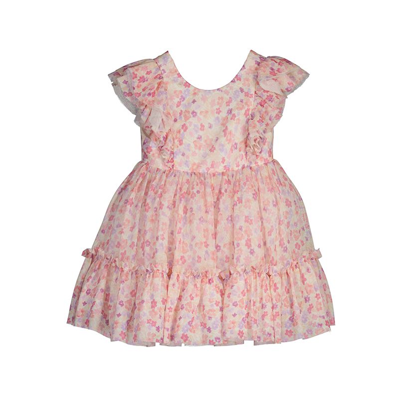 Vestido tul estampado 5017  Abel y lula