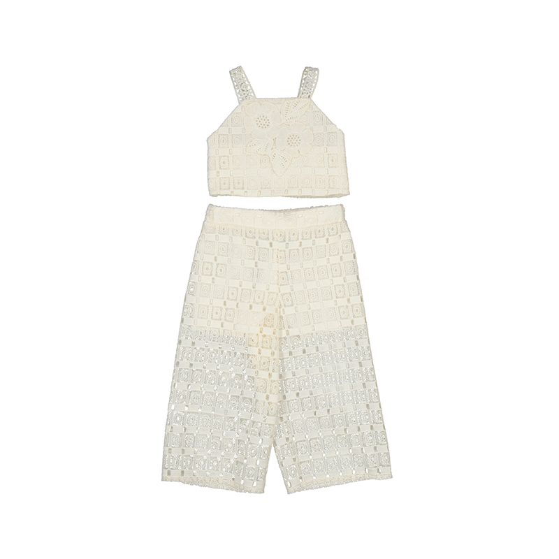 Conjunto pantalon largo crochet 5236 Abel y lula