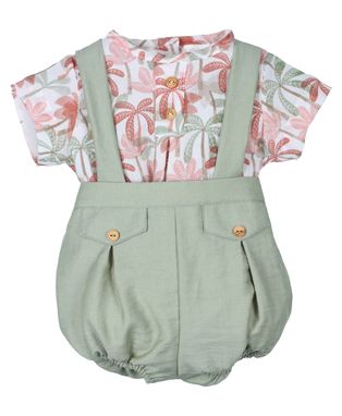 Peto palmeras con camisa 30407 Popys