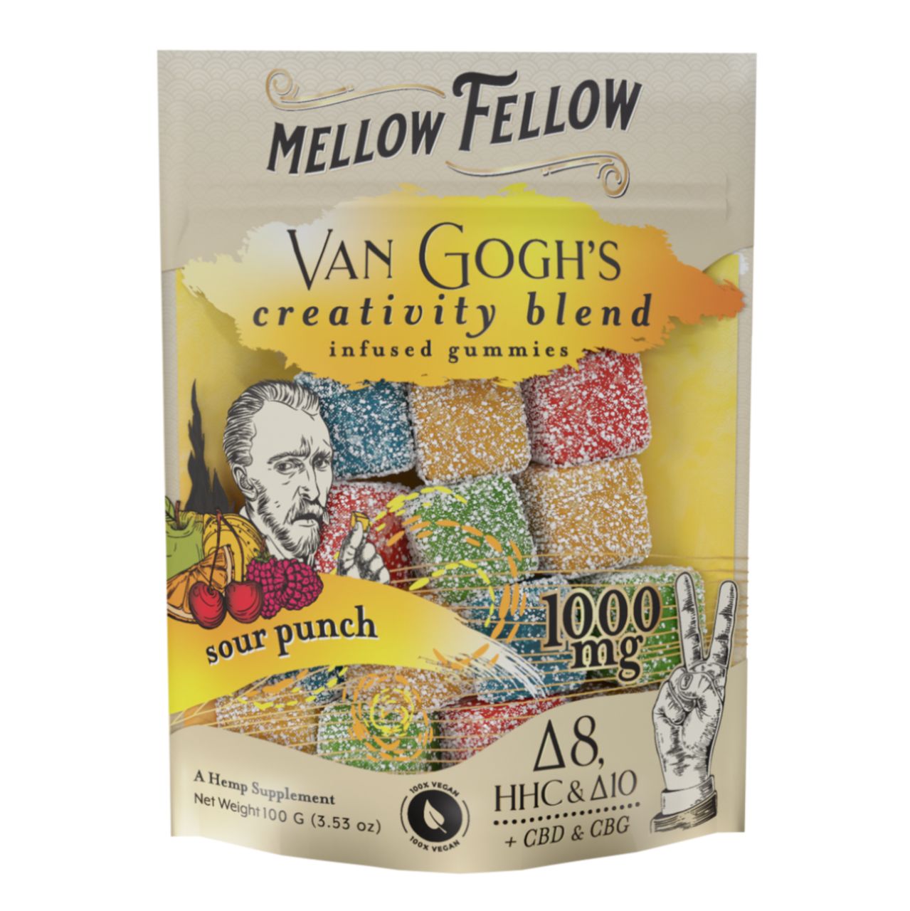 Specialty Blend Gummy 1000mg, Blends: Creativity, Flavors: Sour Punch