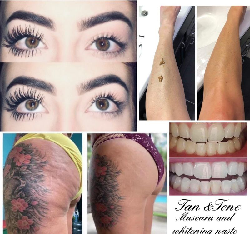The Ultimate Summer Prep Package: Tan &amp; Tone + FREE Mascara &amp; Whitening Paste!