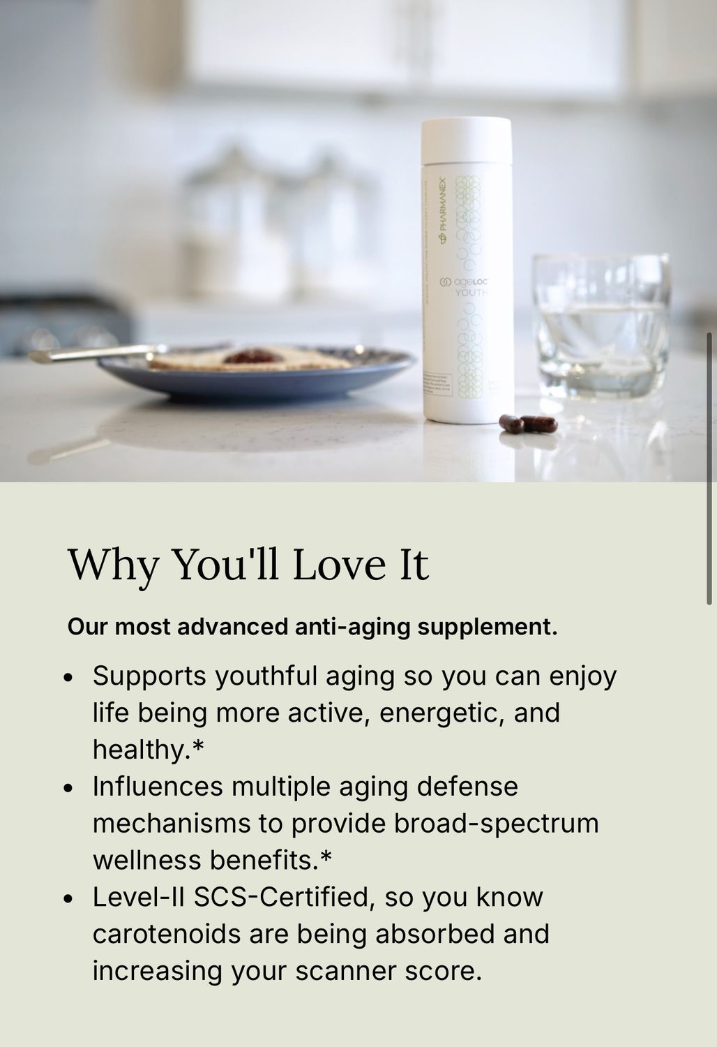 ageLOC® Youth Anti-aging Supplement