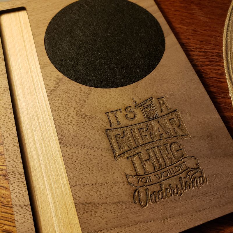 Whiskey Cigar Coaster - A Cigar Thing