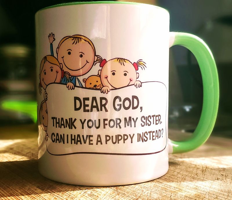 Dear God Mugs - Puppy