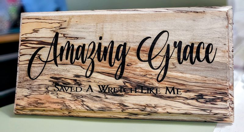 Amazing Grace Plaque
