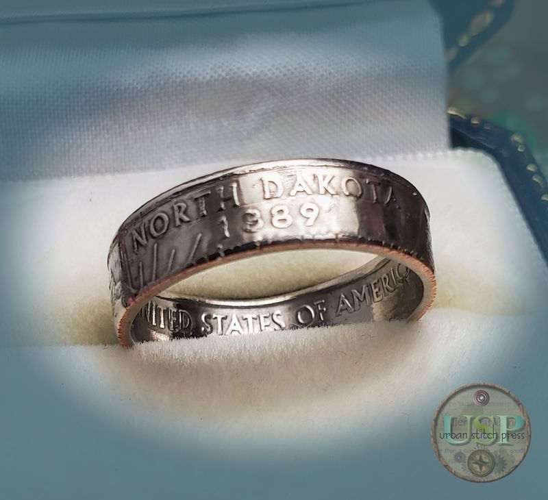 North Dakota US Quarter Ring