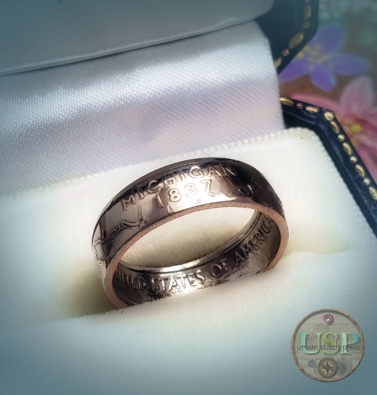 Michigan US Quarter Ring