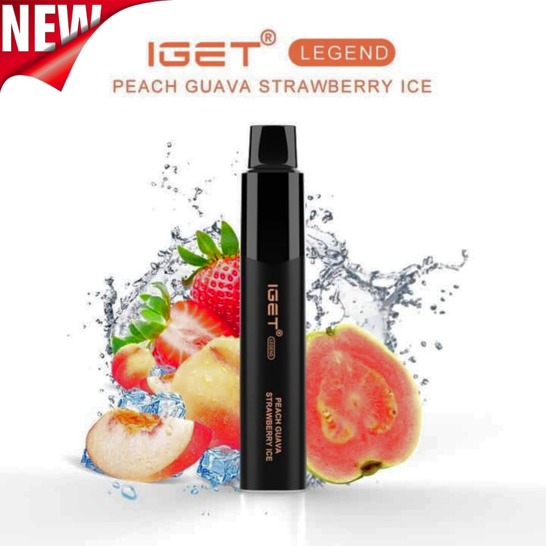 IGET LEGEND 4000 - Peach Guava Strawberry Ice 